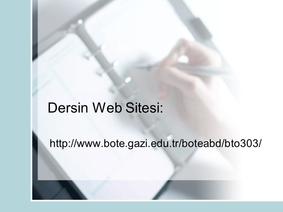 Dersin Web Sitesi: