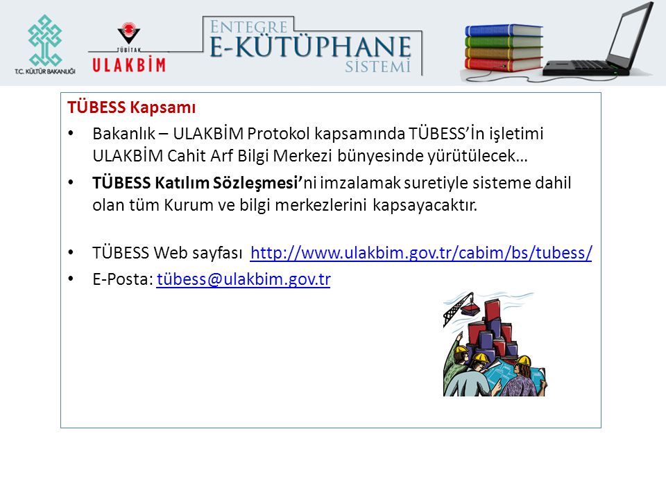 TÜBESS Web sayfası