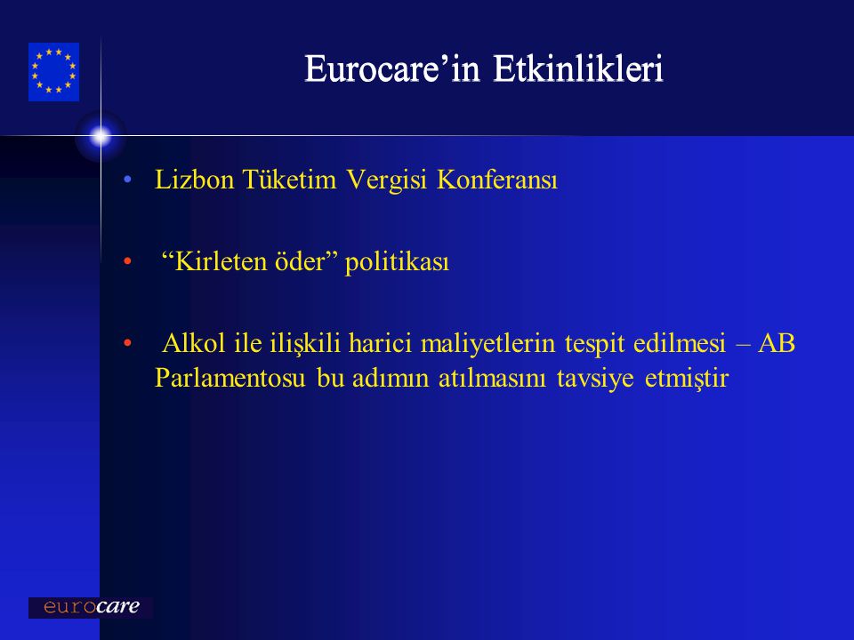 Eurocare’in Etkinlikleri