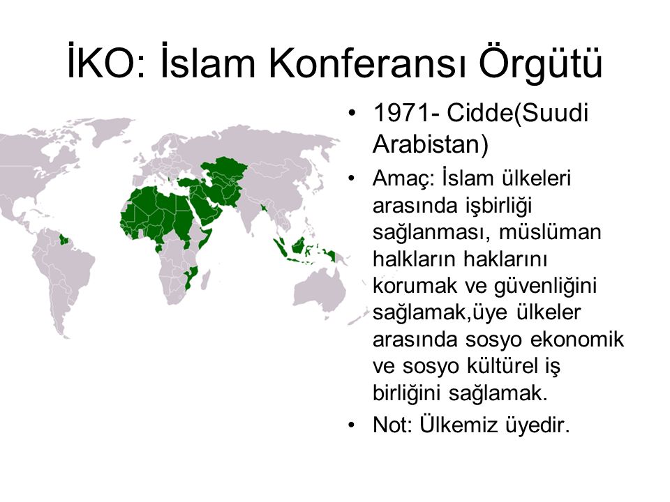 İKO: İslam Konferansı Örgütü