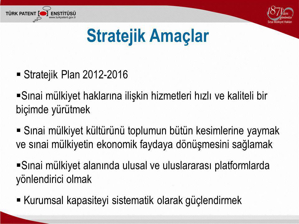 Stratejik Amaçlar Stratejik Plan