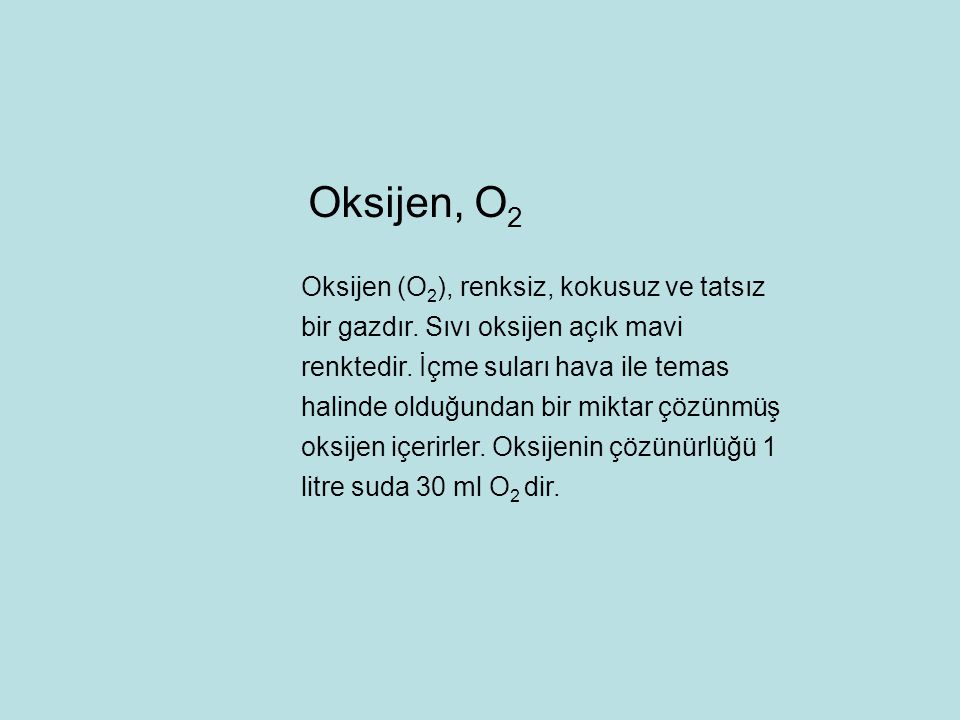 Oksijen, O2