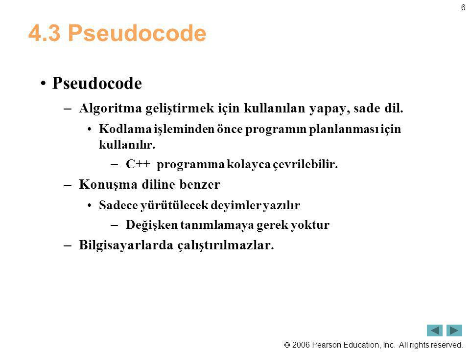 4.3 Pseudocode Pseudocode