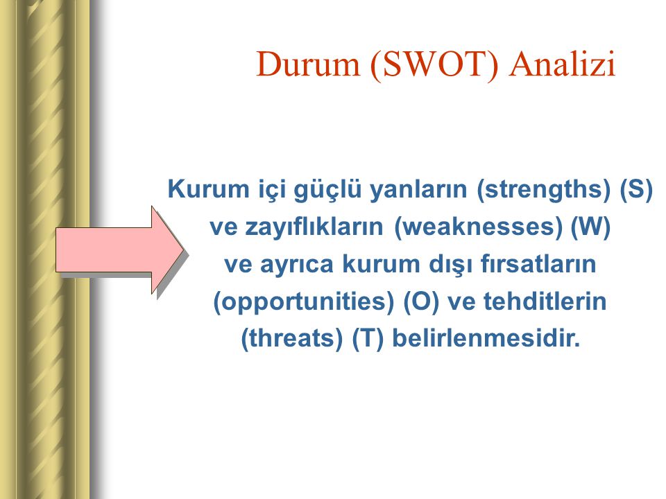 Durum (SWOT) Analizi