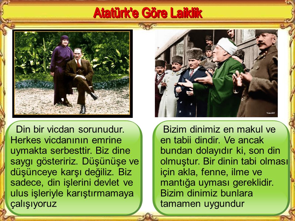 Atatürk e Göre Laiklik