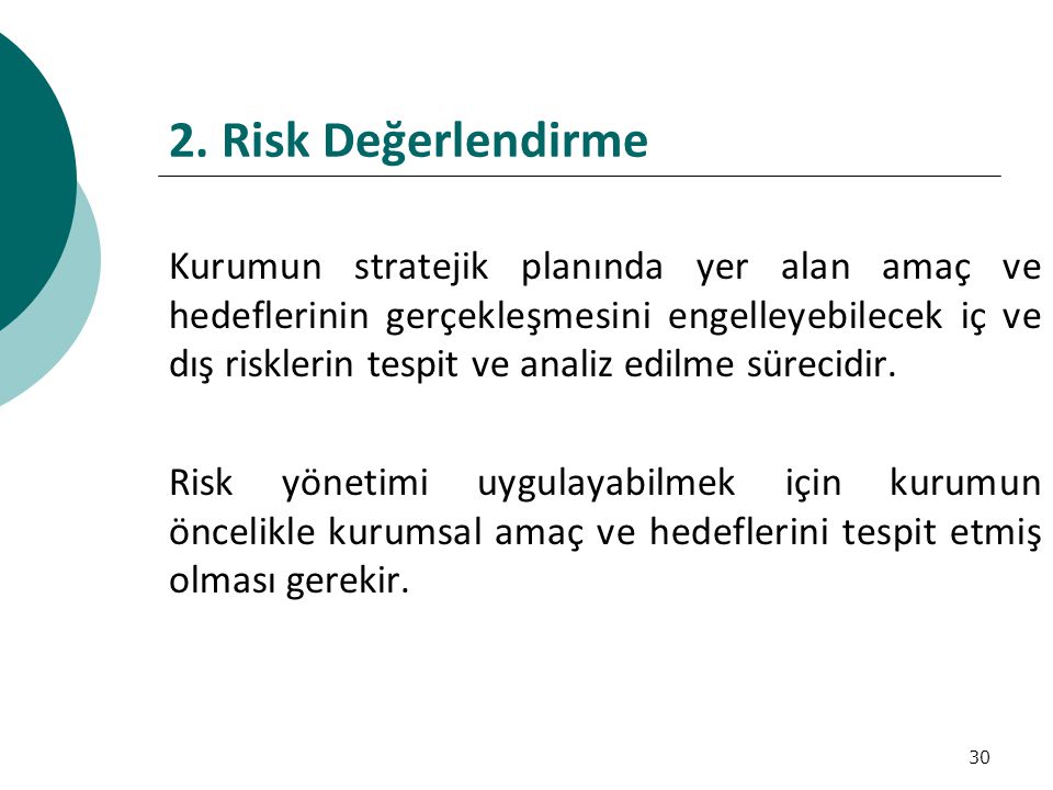 2. Risk Değerlendirme