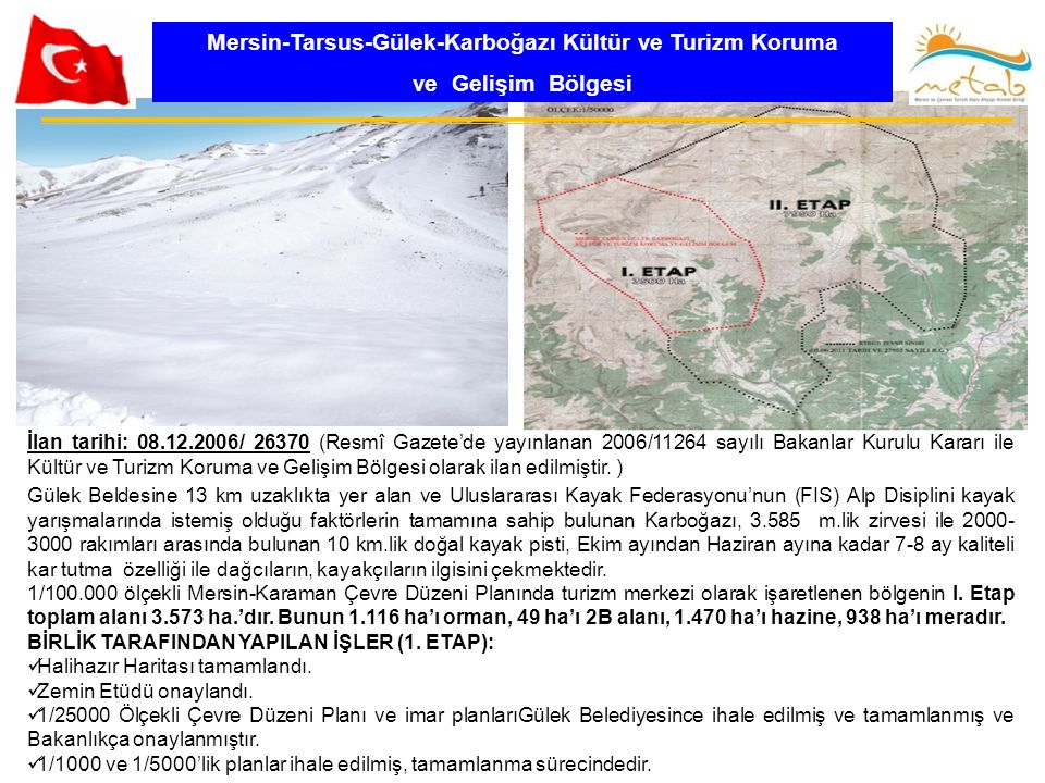 Mersin-Tarsus-Gülek-Karboğazı Kültür ve Turizm Koruma