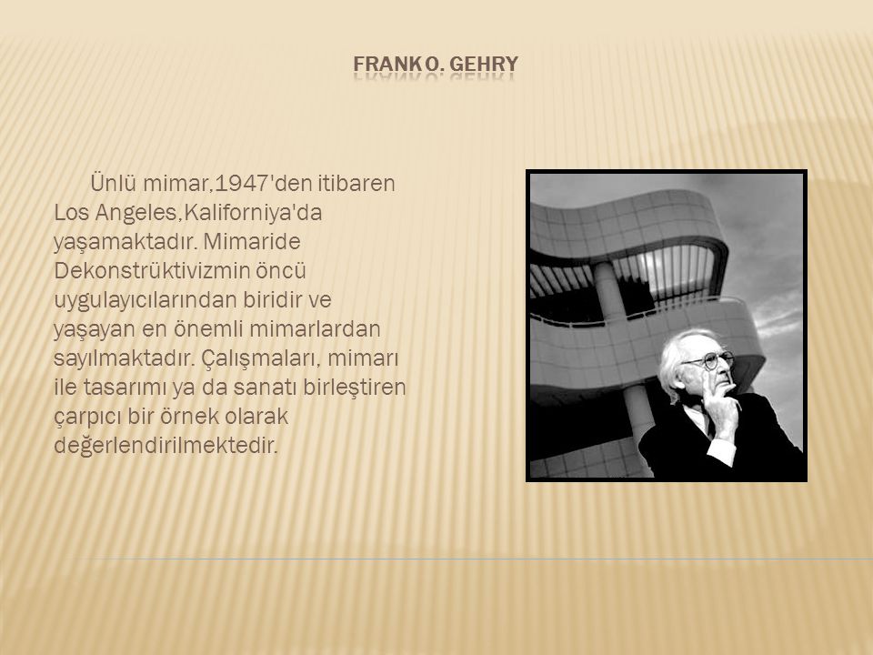 Frank o. gehry