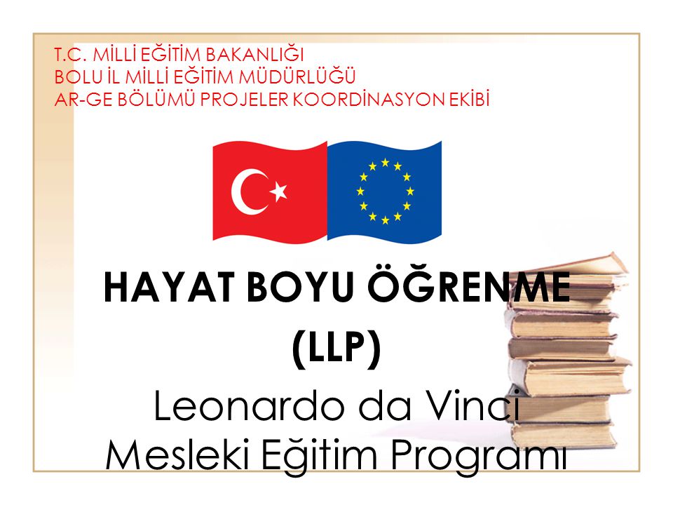 HAYAT BOYU ÖĞRENME (LLP) Leonardo da Vinci Mesleki Eğitim Programı