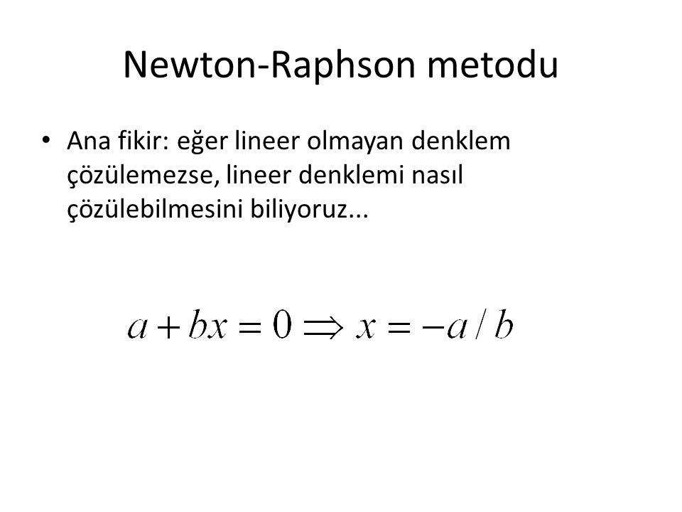 Newton-Raphson metodu