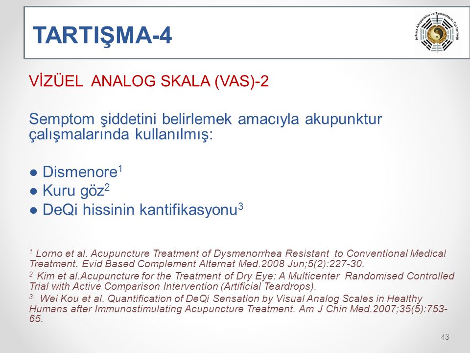 TARTIŞMA-4 VİZÜEL ANALOG SKALA (VAS)-2