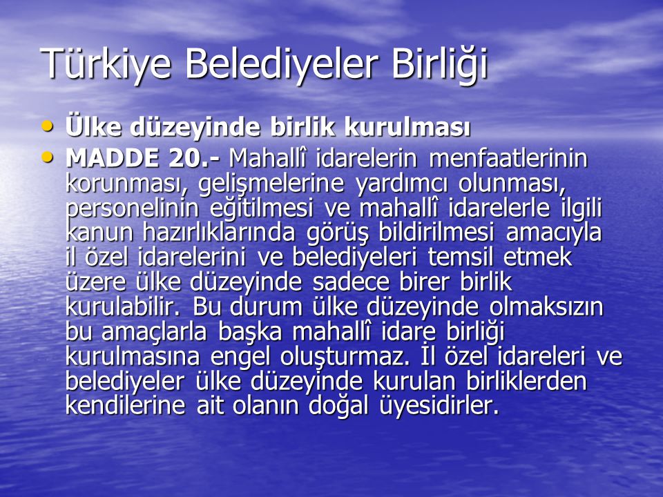 Türkiye Belediyeler Birliği