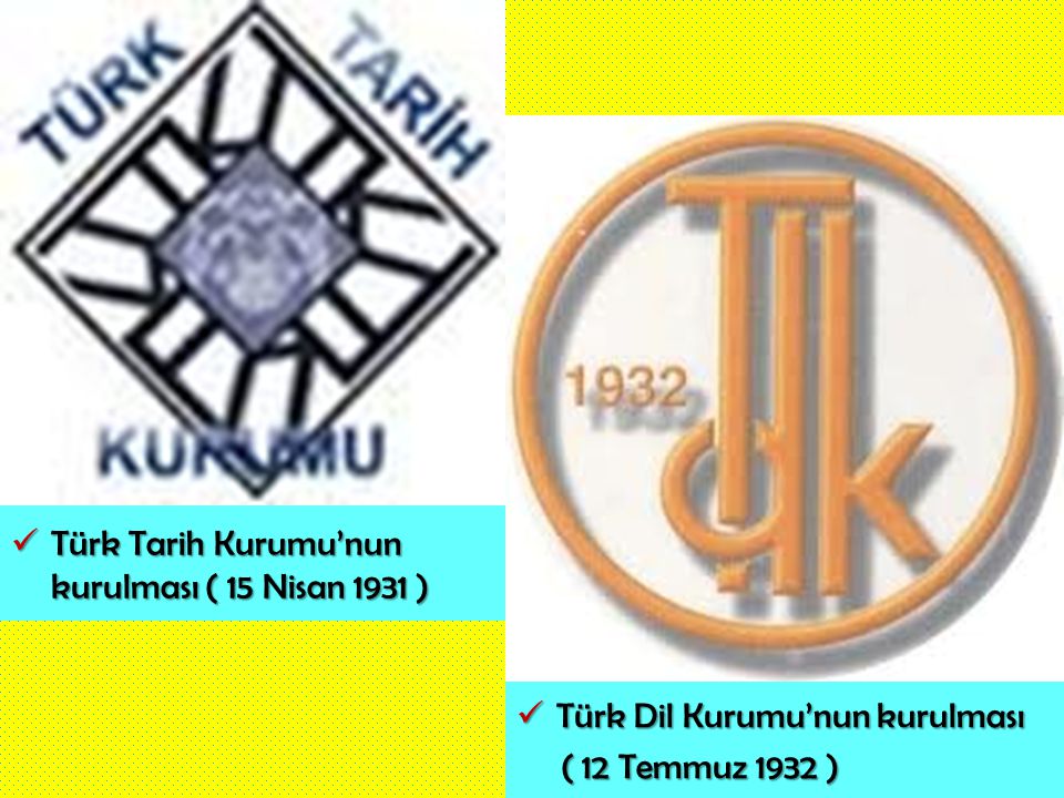 Türk Tarih Kurumu’nun kurulması ( 15 Nisan 1931 )