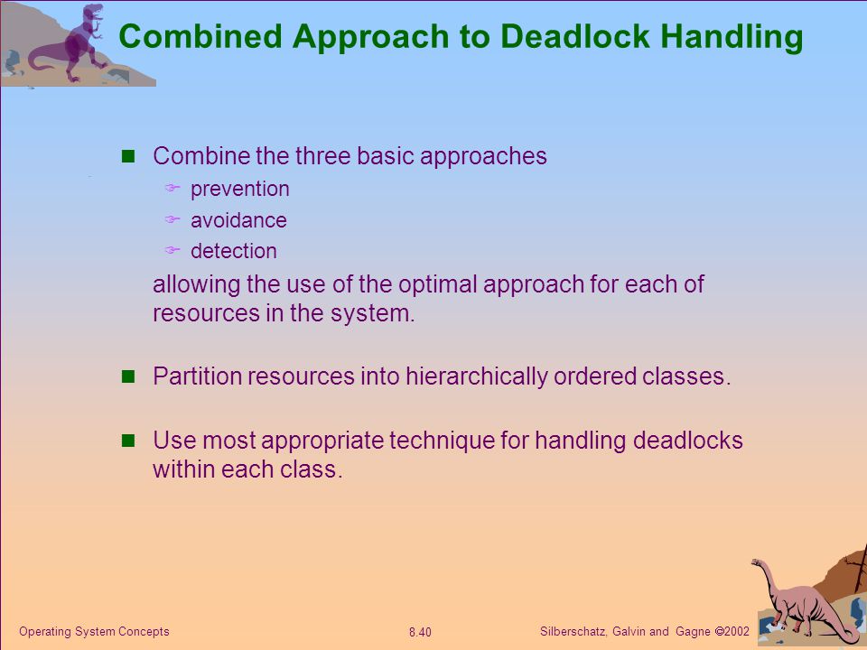 Combined Approach to Deadlock Handling