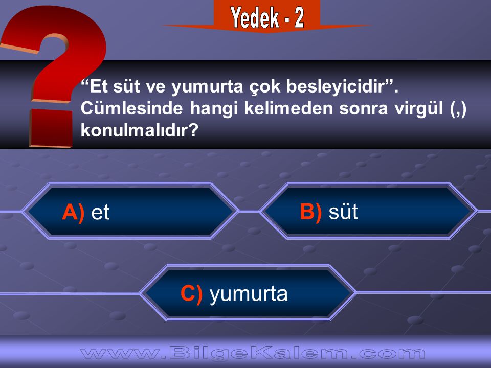 Yedek A) et