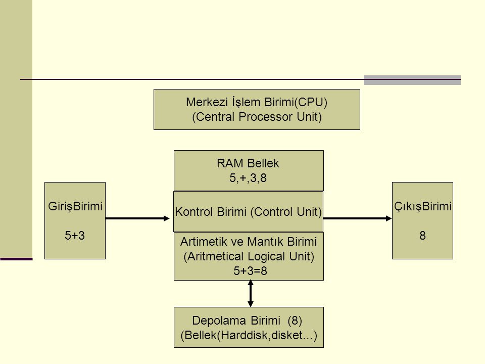 Merkezi İşlem Birimi(CPU) (Central Processor Unit)