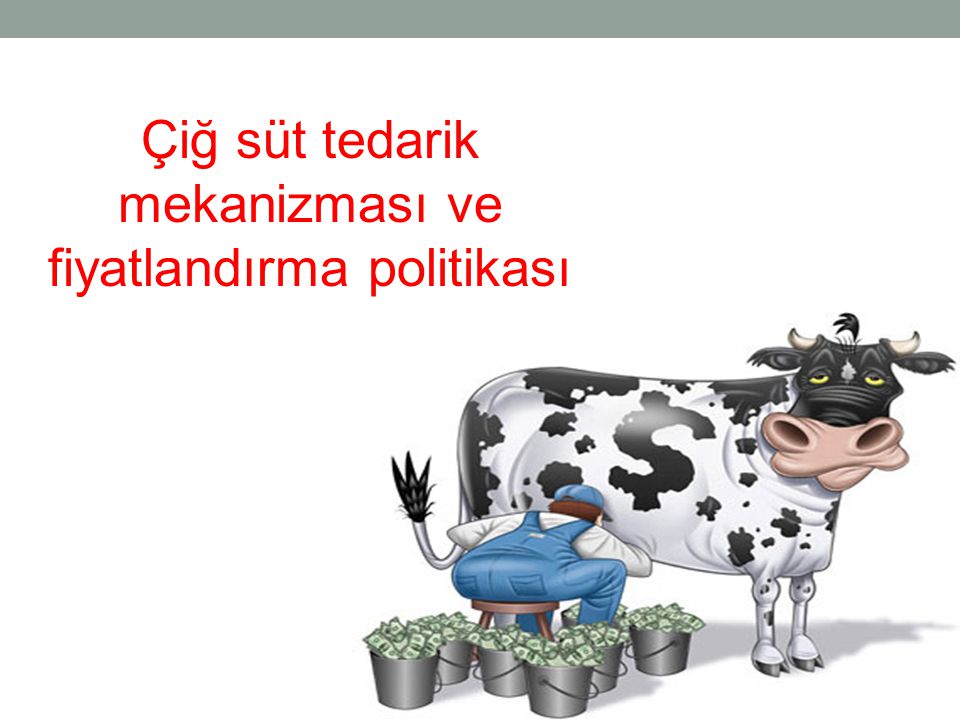 Çiğ süt tedarik mekanizması ve fiyatlandırma politikası