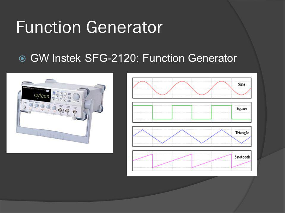 Function Generator GW Instek SFG-2120: Function Generator