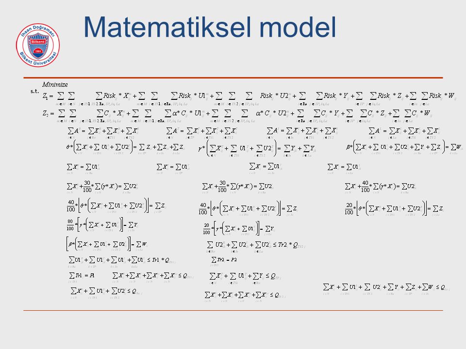 Matematiksel model s.t.