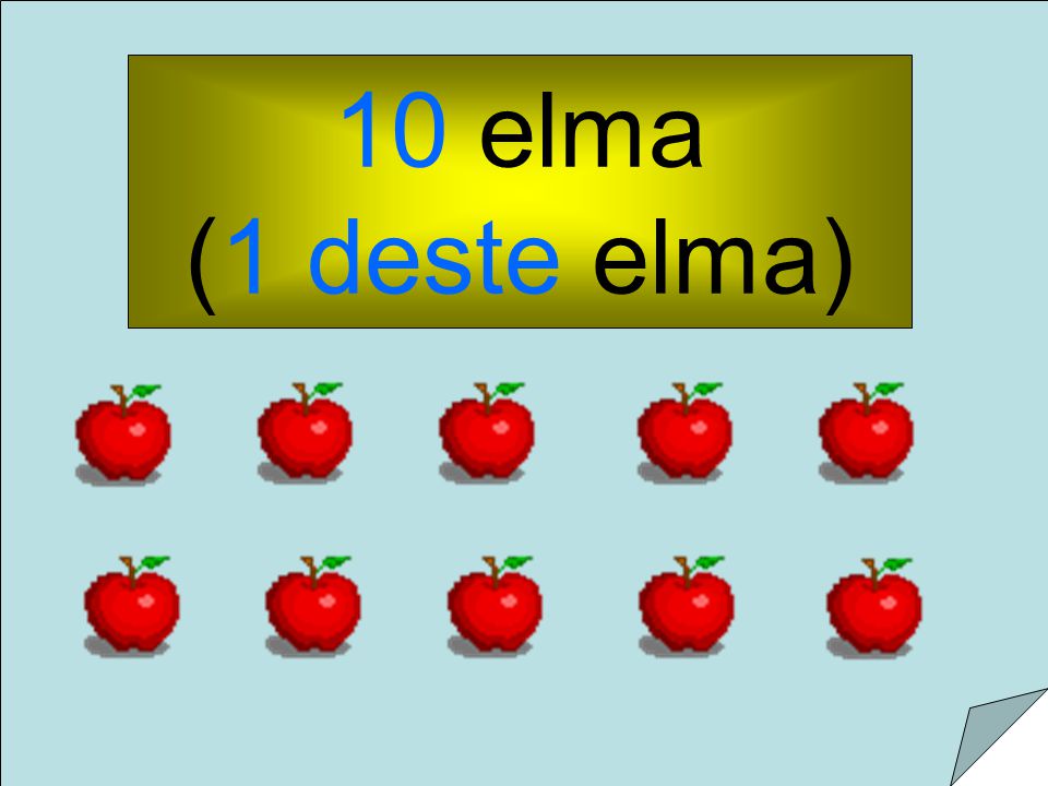 10 elma (1 deste elma)
