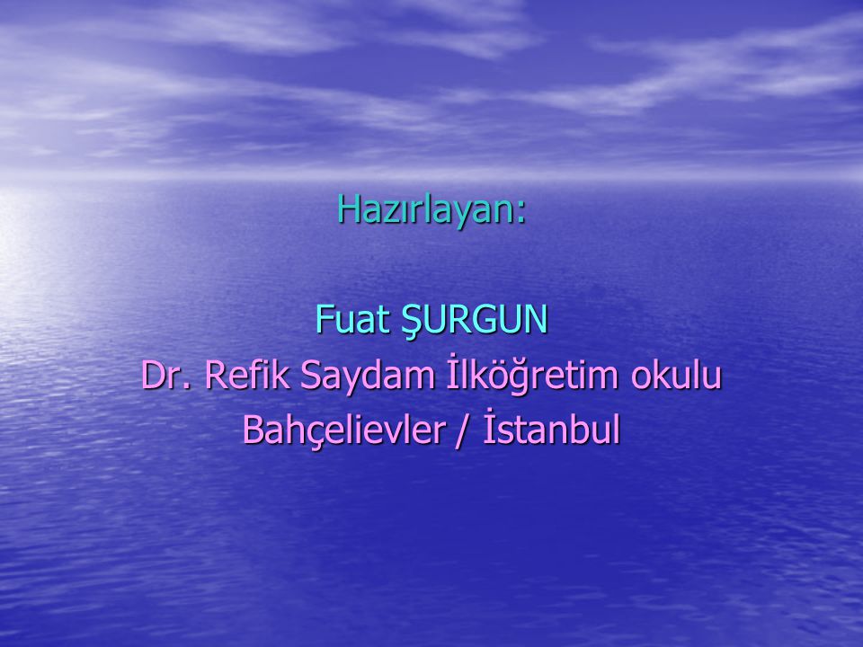 Dr. Refik Saydam İlköğretim okulu Bahçelievler / İstanbul
