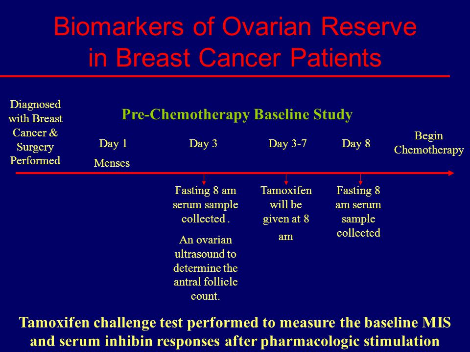 Biomarkers of Ovarian Reserve in Breast Cancer Patients