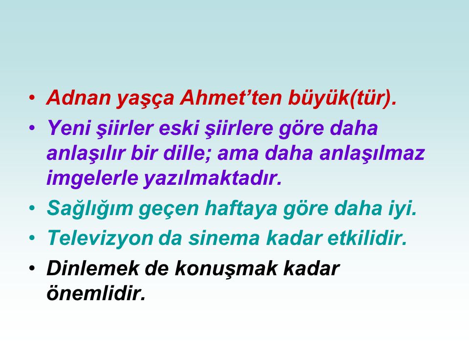 Adnan yaşça Ahmet’ten büyük(tür).