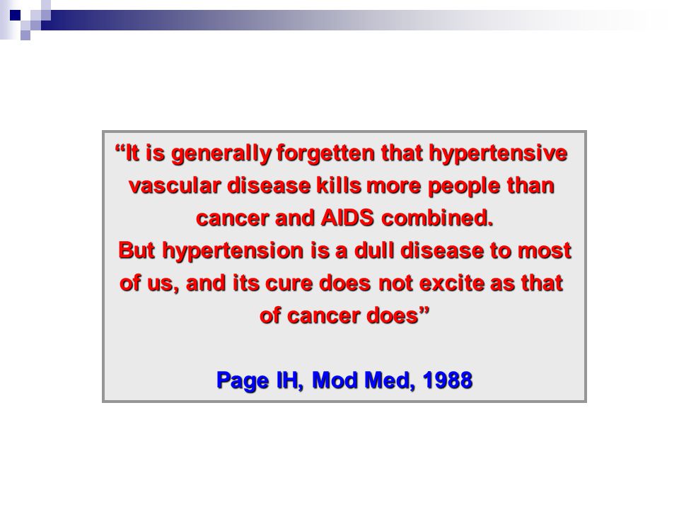 It is generally forgetten that hypertensive