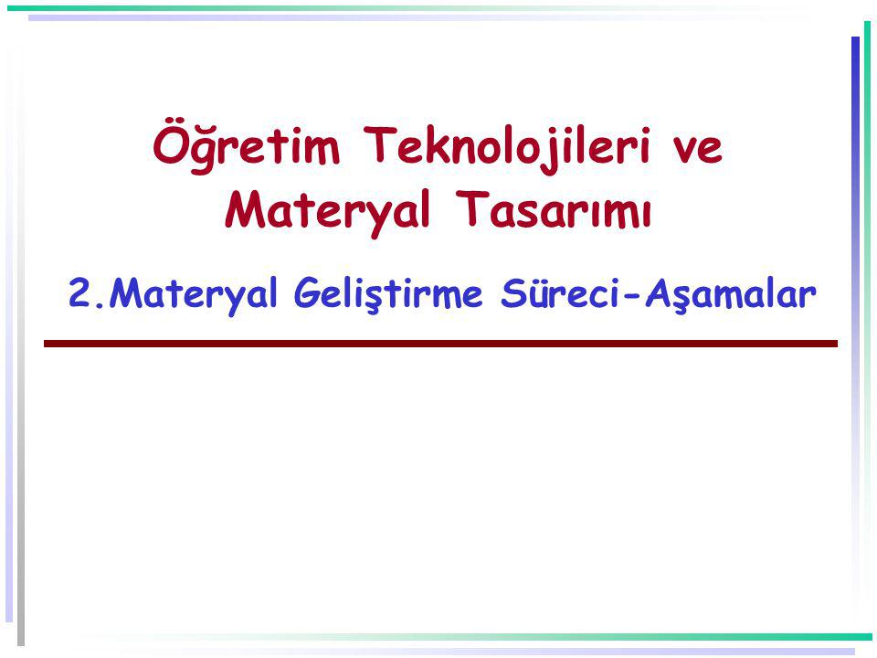 Öğretim Teknolojileri ve Materyal Tasarımı 2