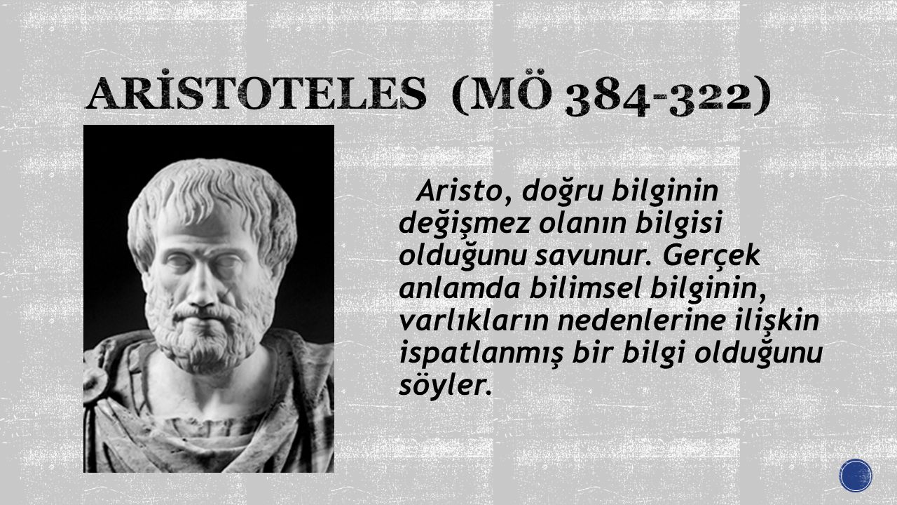 ARİSTOTELES (MÖ )