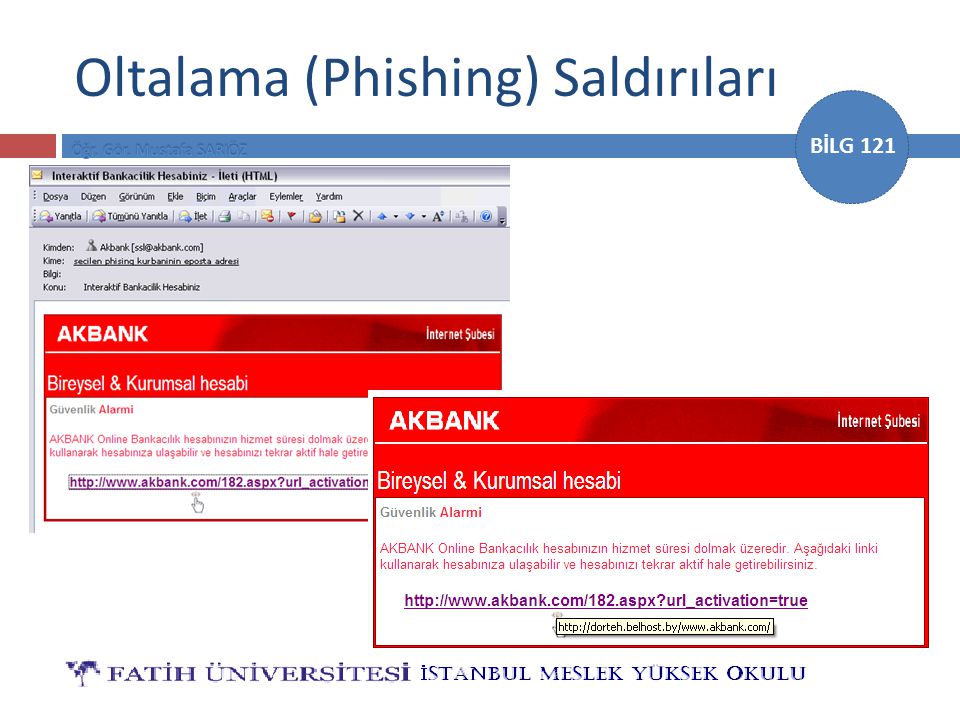 Oltalama (Phishing) Saldırıları