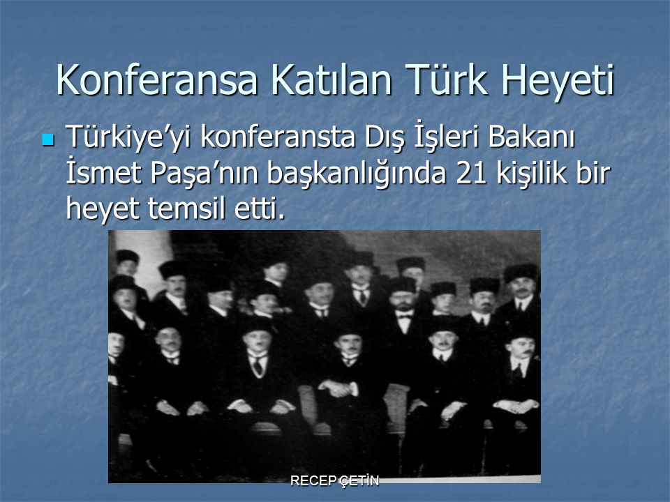 Konferansa Katılan Türk Heyeti