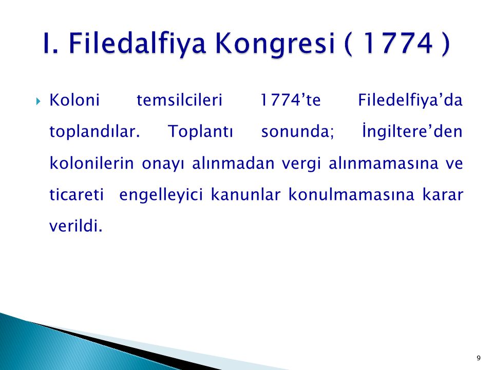 I. Filedalfiya Kongresi ( 1774 )