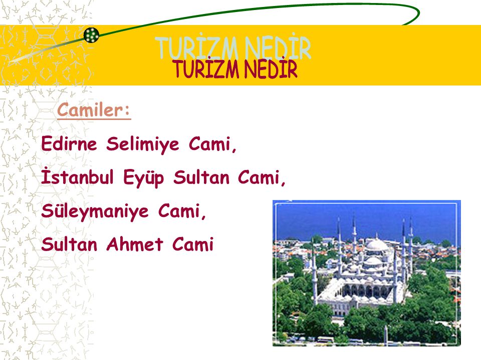 İstanbul Eyüp Sultan Cami, Süleymaniye Cami, Sultan Ahmet Cami