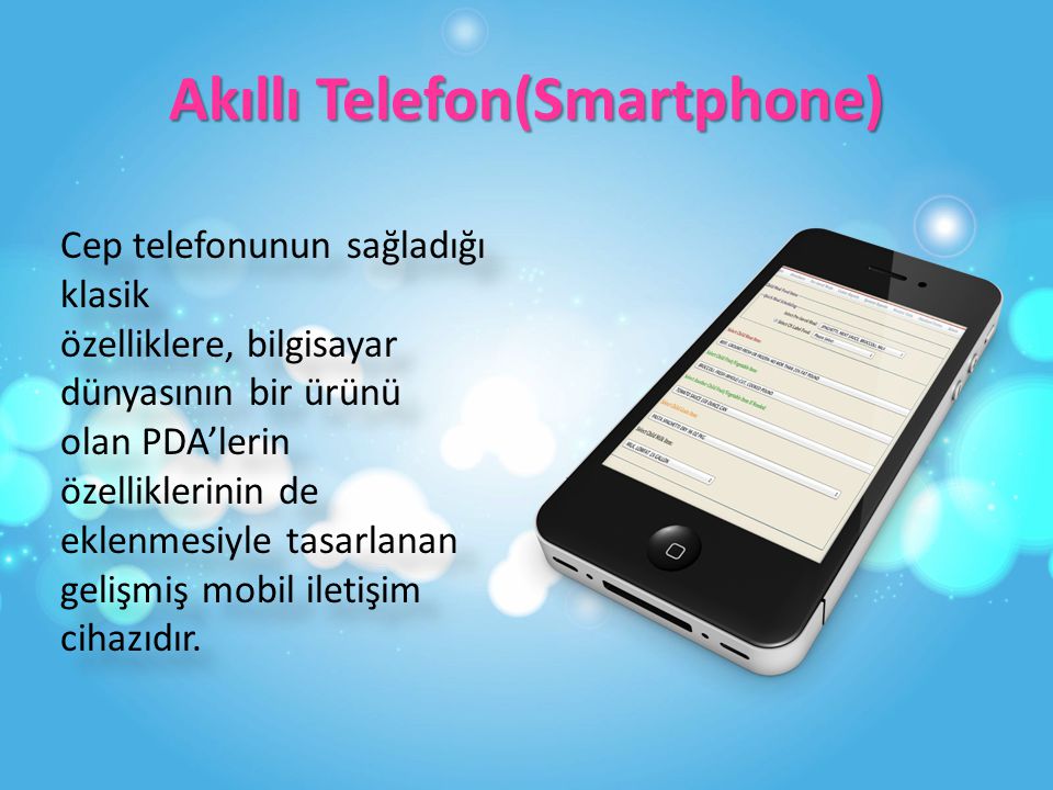 Akıllı Telefon(Smartphone)