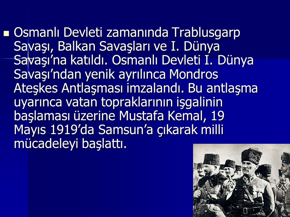 Osmanlı Devleti zamanında Trablusgarp Savaşı, Balkan Savaşları ve I