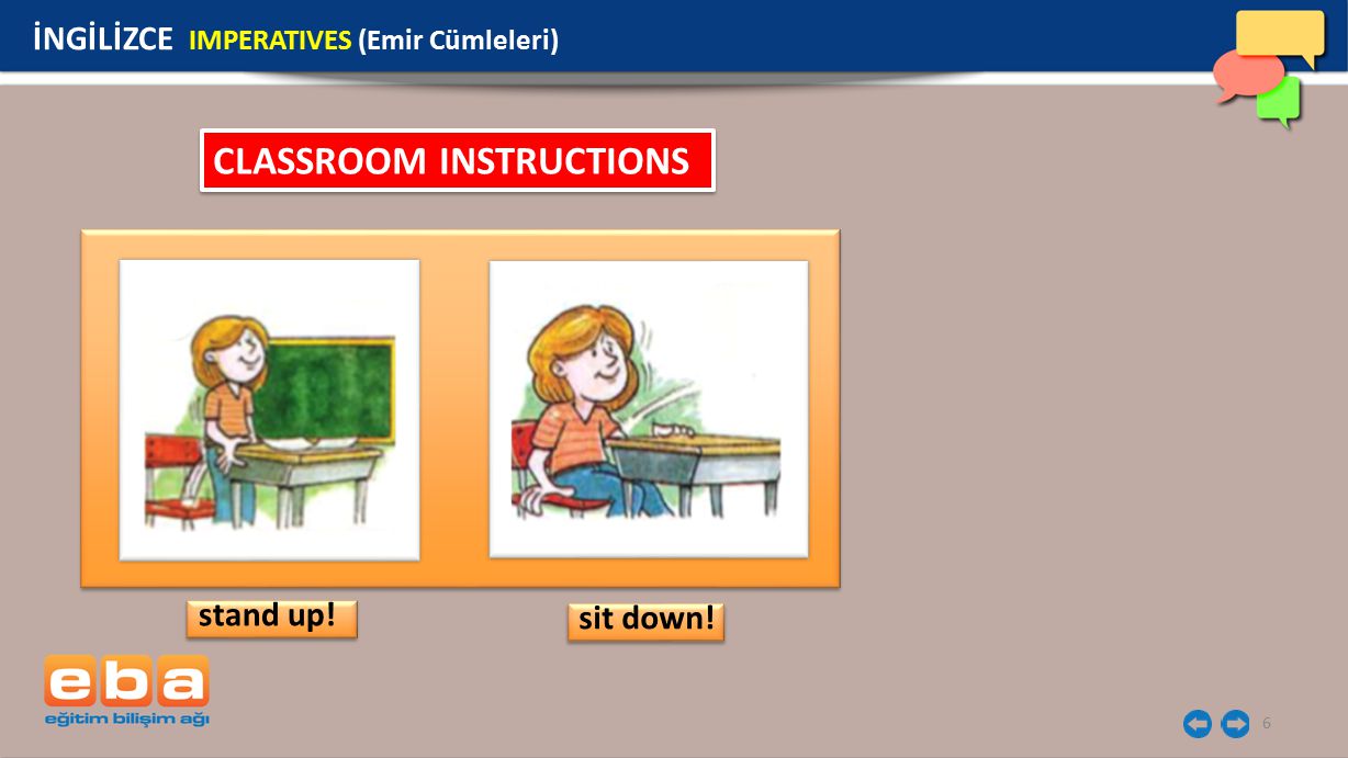 CLASSROOM INSTRUCTIONS