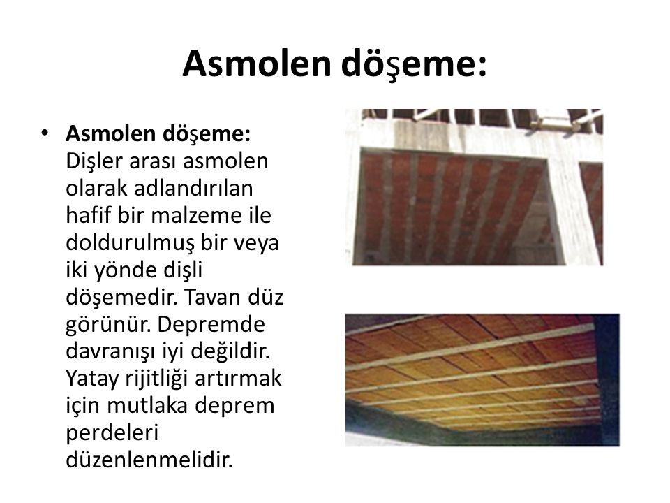 Asmolen döşeme: