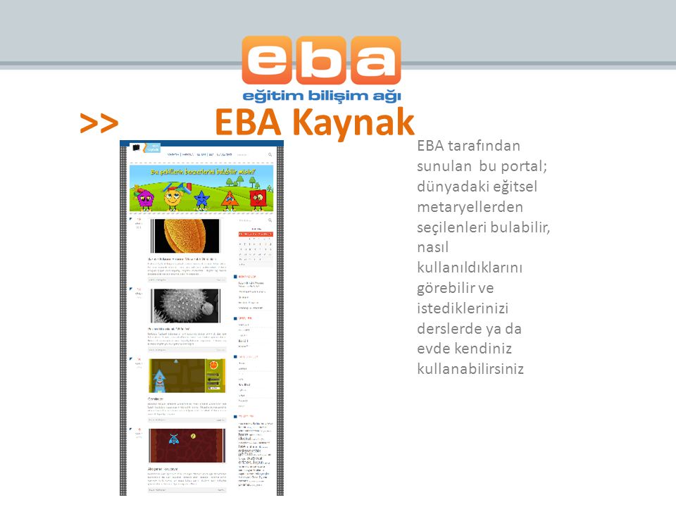 >> EBA Kaynak