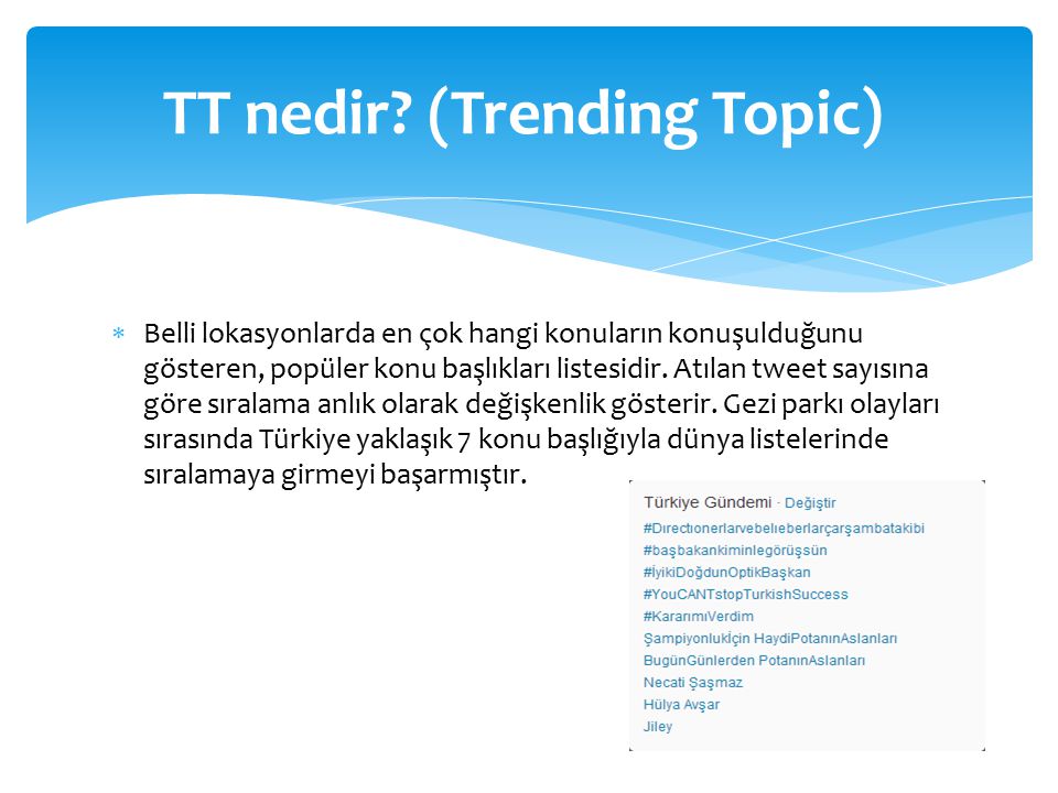 TT nedir (Trending Topic)