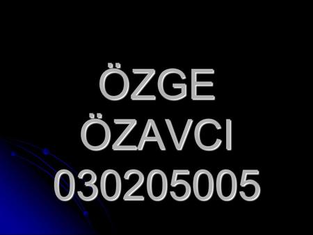 ÖZGE ÖZAVCI 030205005.