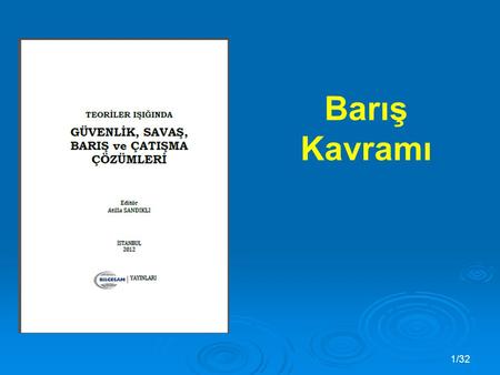 Muharrem Aslan Barış Kavramı.