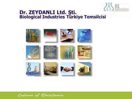 Dr. ZEYDANLI Ltd. Şti. Biological Industries Türkiye Temsilcisi.