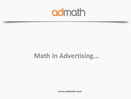 Math in Advertising....