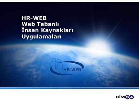 HR-WEB Web Tabanlı İnsan Kaynakları Uygulamaları