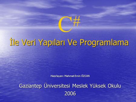 C# İle Veri Yapıları Ve Programlama