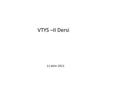 11 ekim 2011 VTYS –II Dersi. Kalıp İfadelerle Sorgu (Pattern) Eğer bir sözel verinin sadece belli kriterlere uyanlarını seçeceksek sütun_adı LIKE kalıp.
