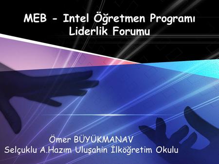 MEB - Intel Öğretmen Programı