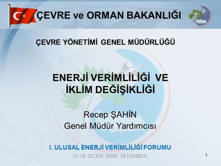 ENERJİ VERİMLİLİĞİ VE İKLİM DEĞİŞİKLİĞİ