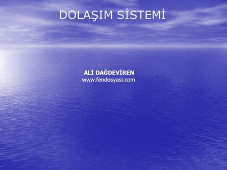 DOLAŞIM SİSTEMİ ALİ DAĞDEVİREN www.fendosyasi.com.